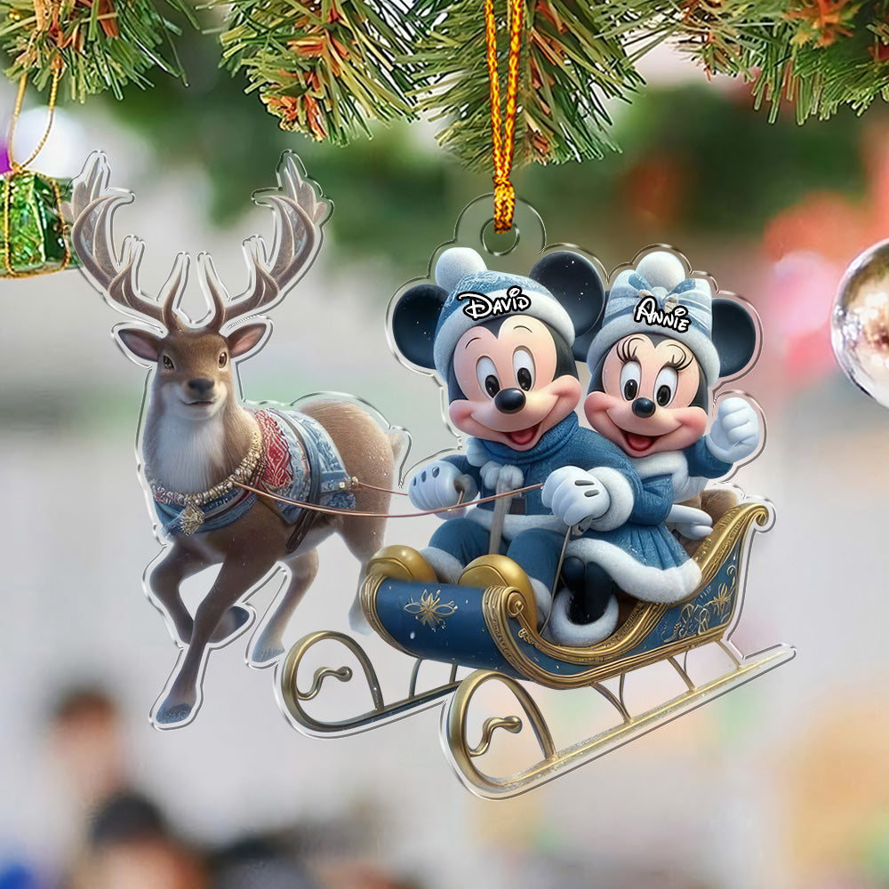 Mouse Couple - Personalized Ornament 01naqg291124