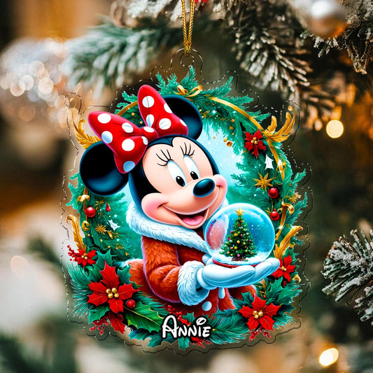 Personalized Xmas Mouse Ornament 02naqg291124