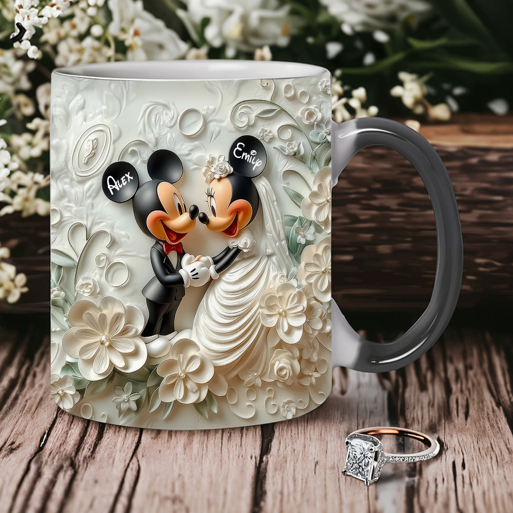 Cute Mouse Married Couple - Personalized Mouse Coffee Mug 12naqg131224