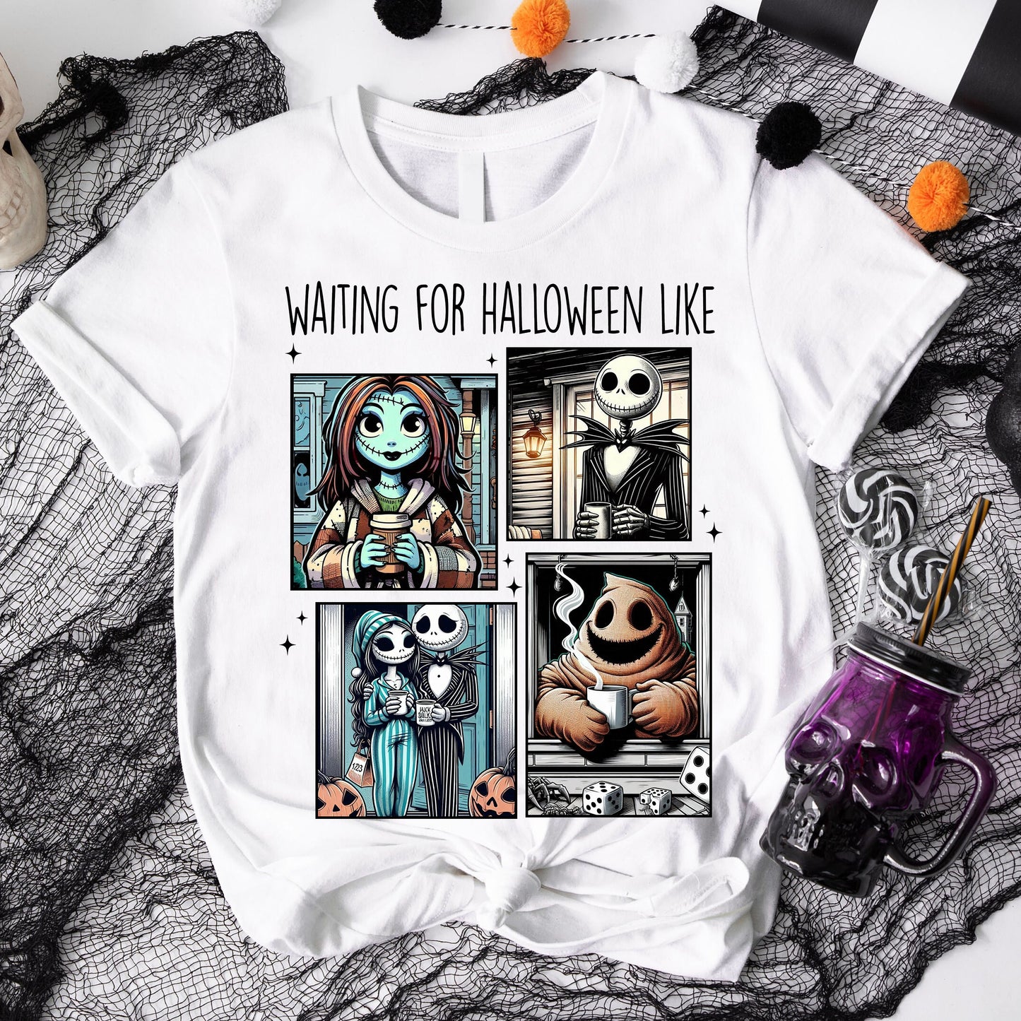 Waiting For Halloween Like - Personalized Unisex T-Shirt, Hoodie, Sweatshirt - Halloween Gift