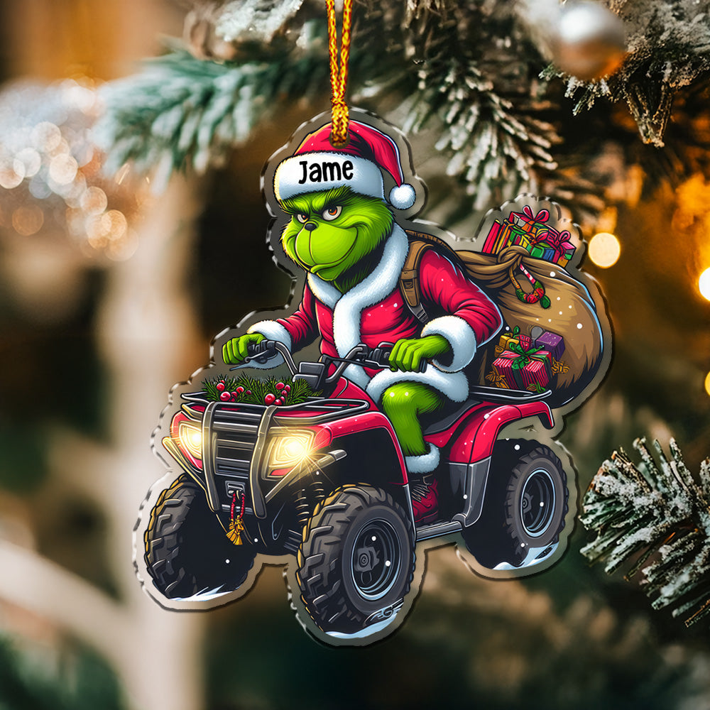 Personalized Gift For ATV Lover Christmas Ornament, Playful ATV Rider 08naqg181124