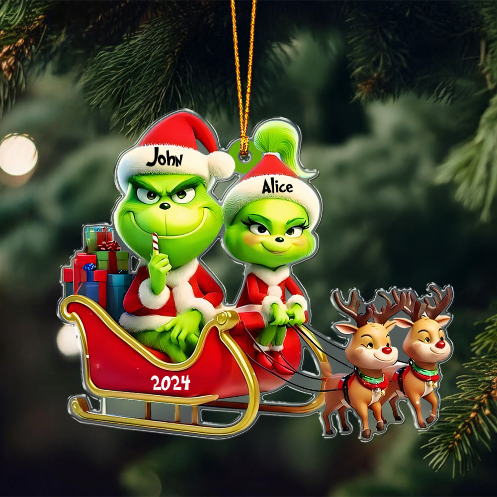 Grinchmas Couple  - Personalized Ornament 04nath261124