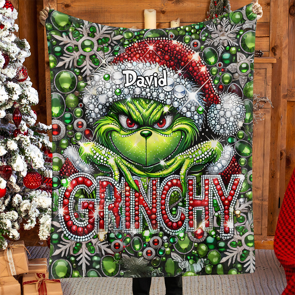 Merry Grinchmas - Personalized Stole Christmas Blanket 08nath261124