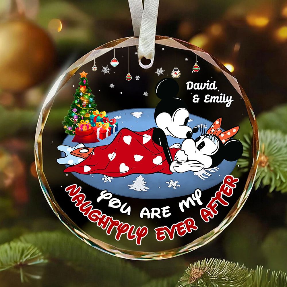 Romantic Christmas - Round Crystal Glass Ornament 02nath081124