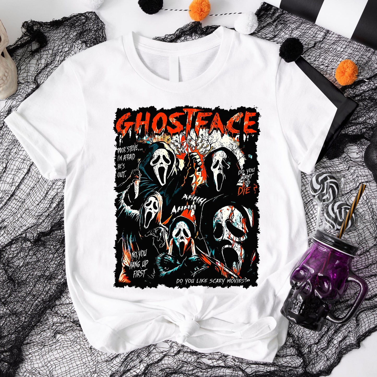 Halloween Gifts For Horror Movie Fans Shirt