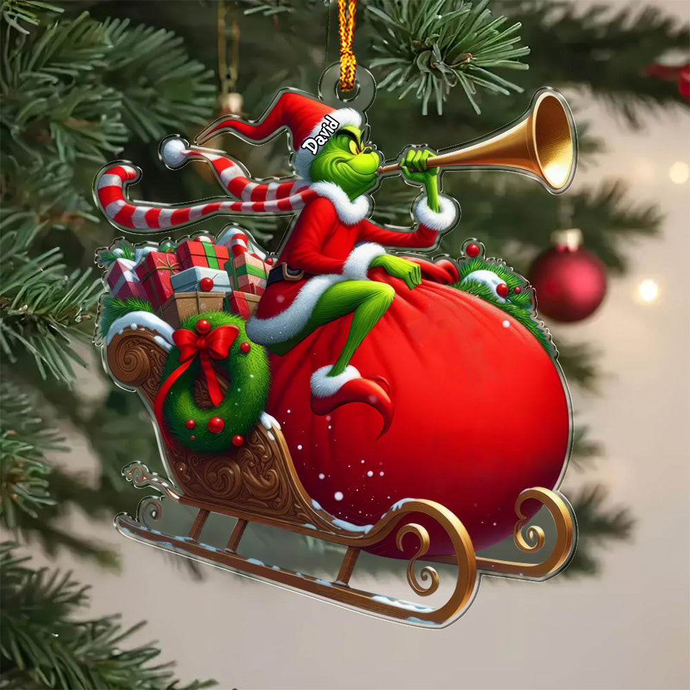 Green Santa - Personalized Ornament 09naqg281124