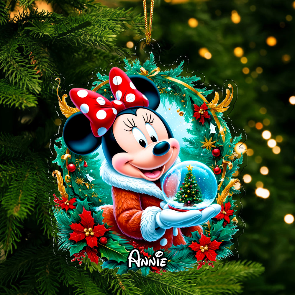 Personalized Xmas Mouse Ornament 02naqg291124