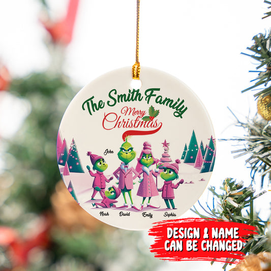 Personalized Gifts For Family Christmas Ornament