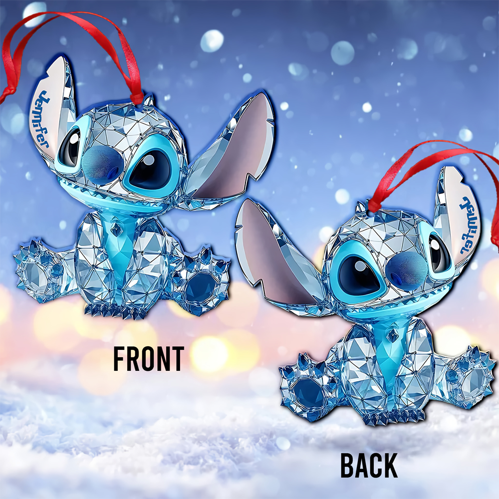 Merry Stitchmas - Personalized Ohana Ornament