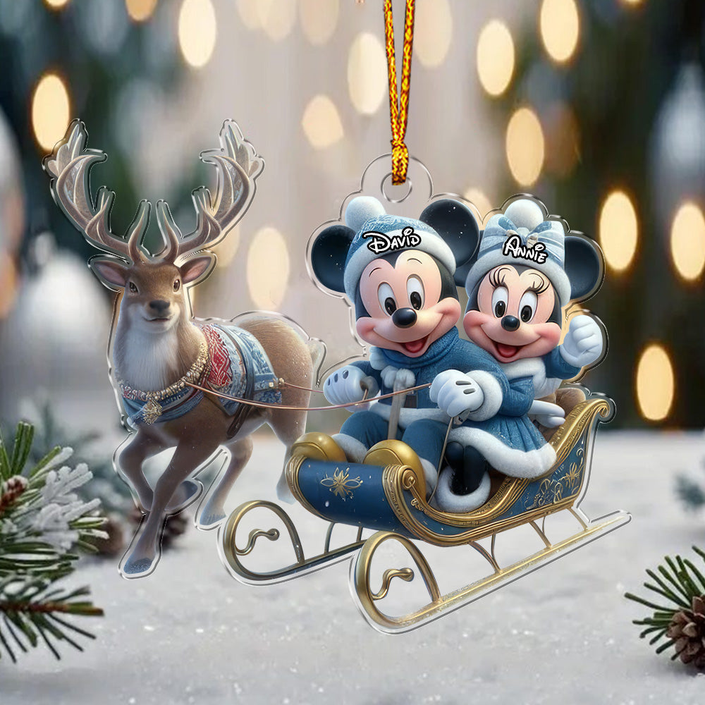 Mouse Couple - Personalized Ornament 01naqg291124