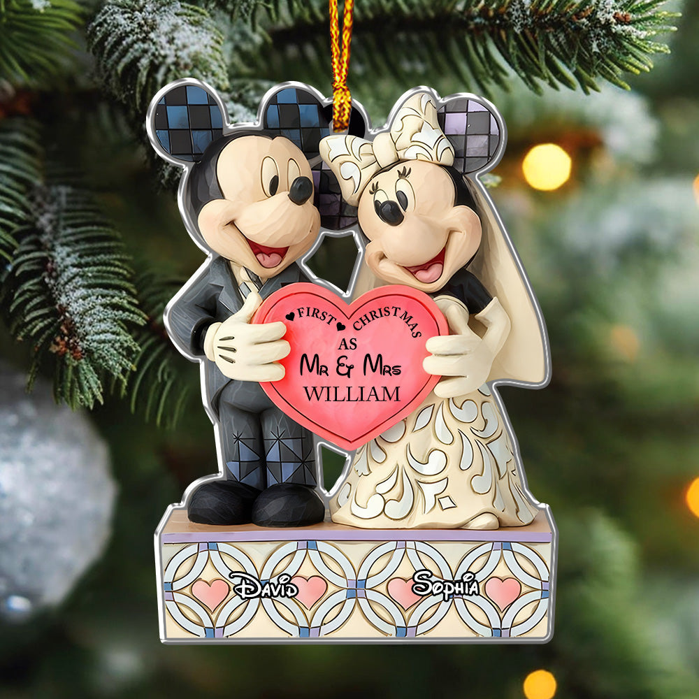 First Christmas Couple - Personalized Mouse Ornament 02naqg021124