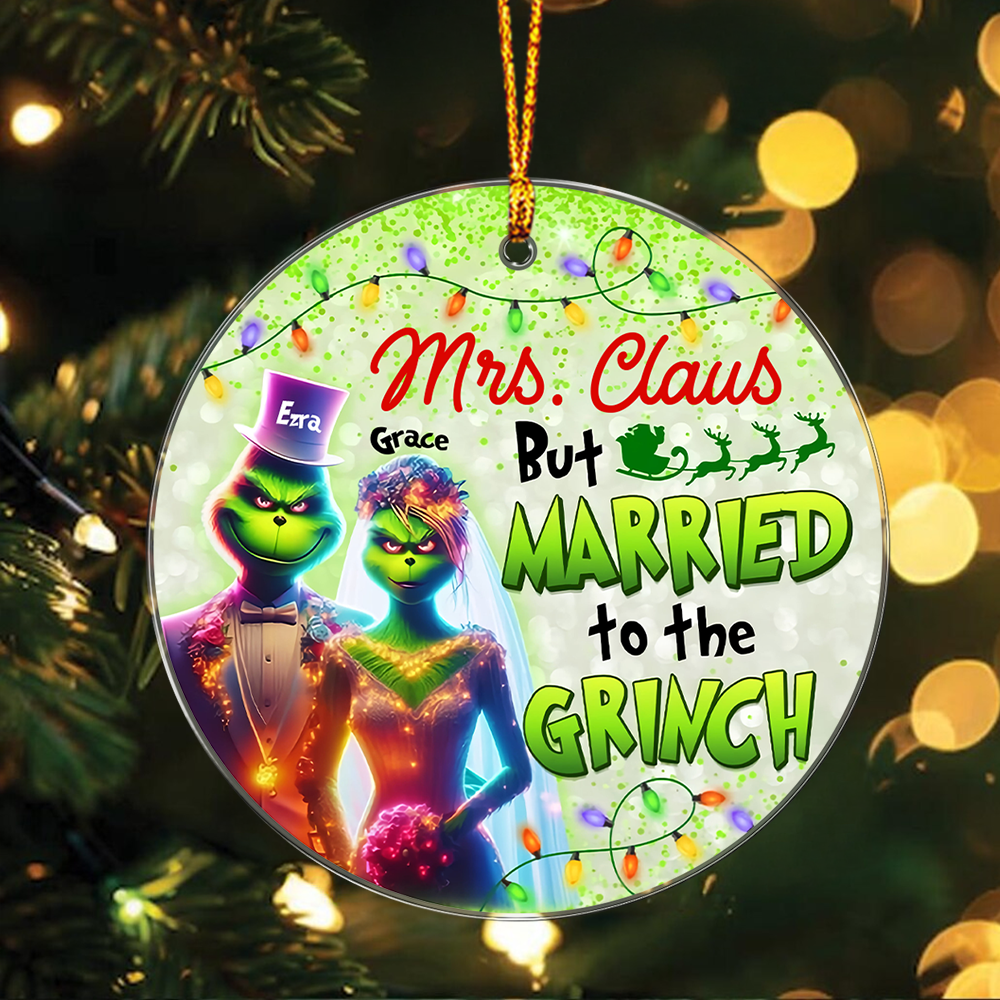 Green Couple -  Personalized Ornament 03nath041124