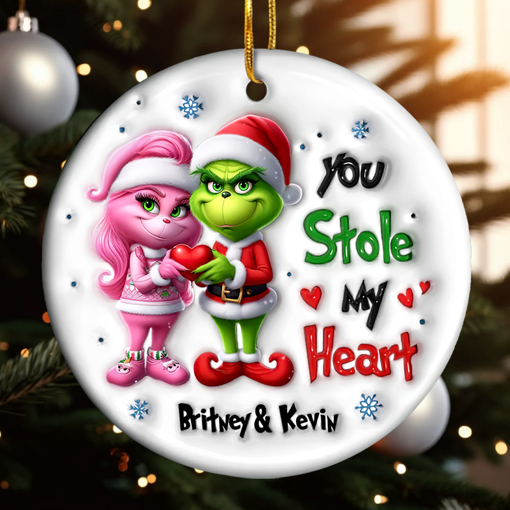 You Stole My Heart - Personalized Ornament 04nami291024