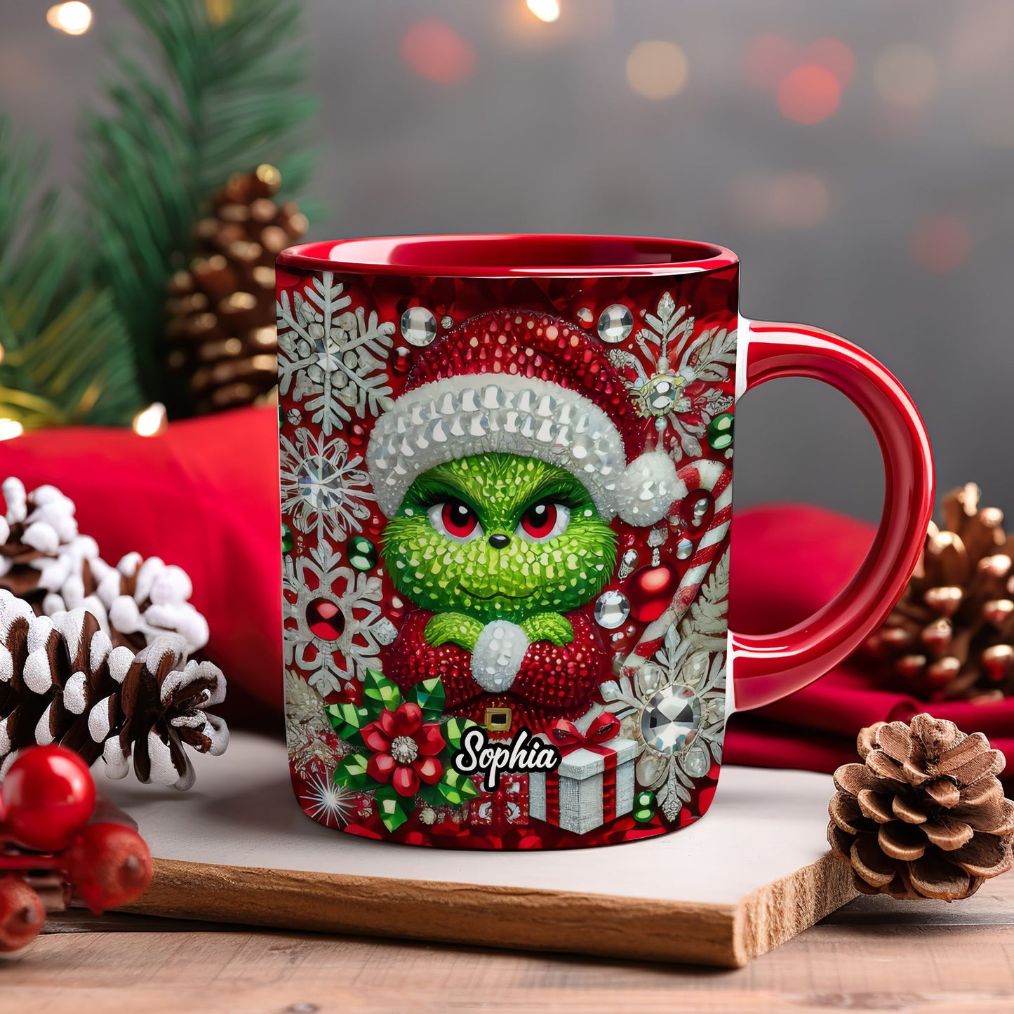 Merry Grinchmas - Personalized Stole Christmas Accent Mug 02naqg091124