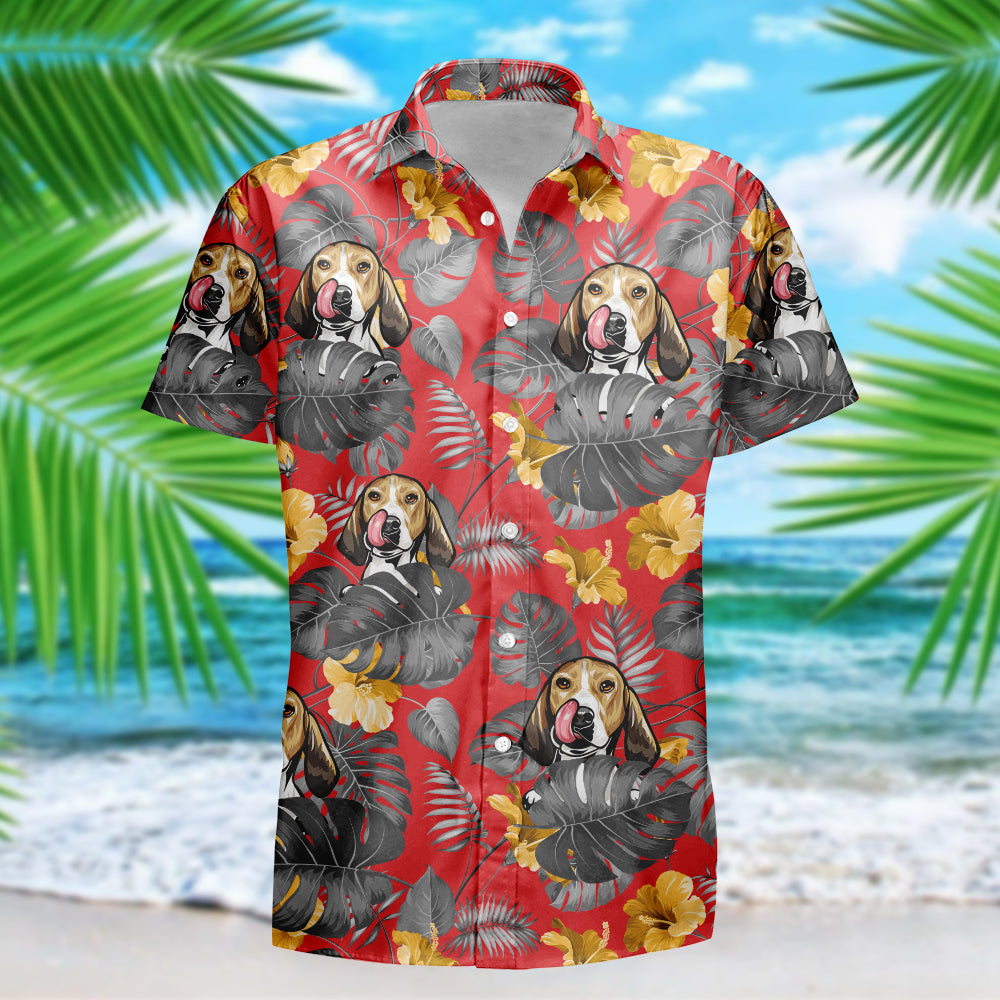 Upload Photo Dog Men's Hawaiian Shirt