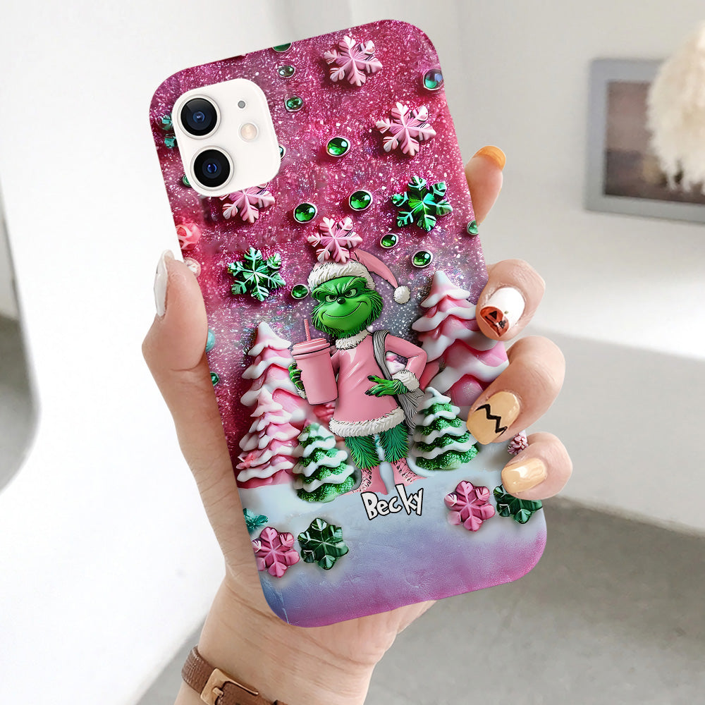 Merry Grinchmas - Personalized Stole Christmas Full Print Phone Case 08nath211124