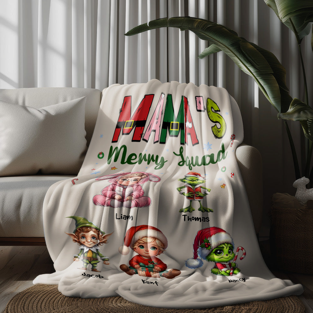 Mama's Mery Squad - Personalized Blanket 06naqg191124