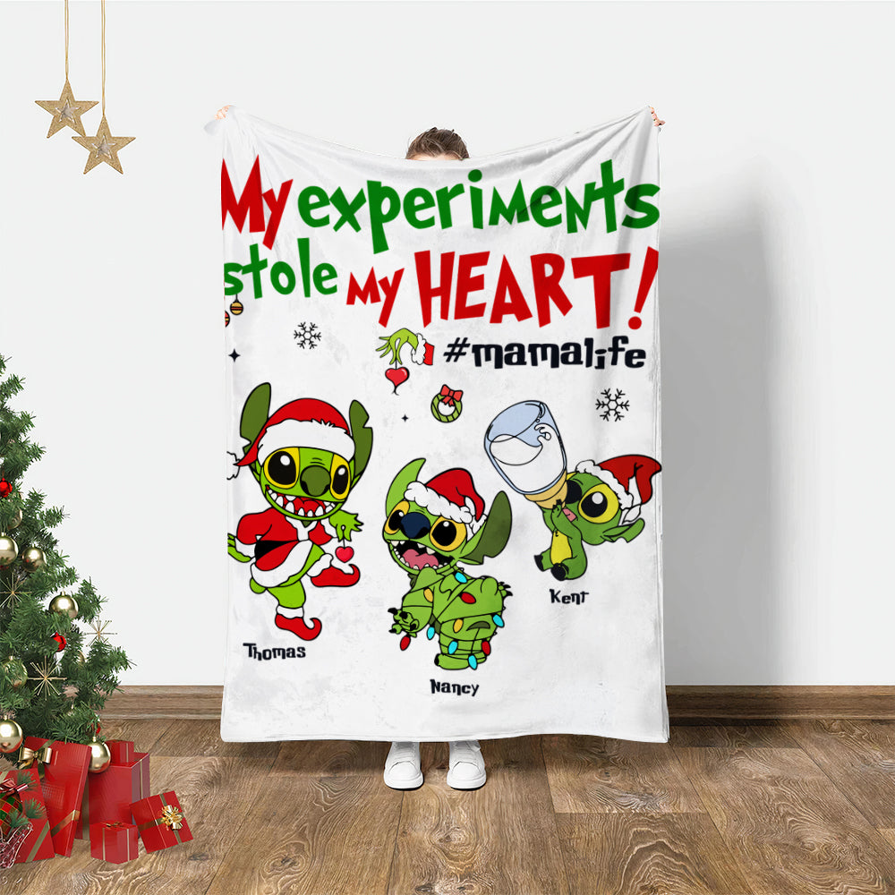 My Experiments Stole My Heart - Personalized Blanket 02nath191124