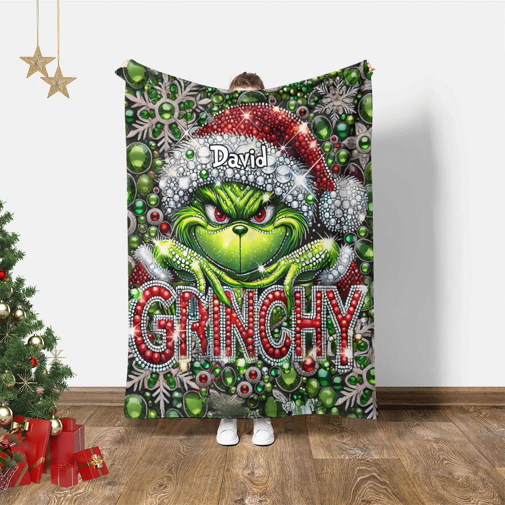 Merry Grinchmas - Personalized Stole Christmas Blanket 08nath261124