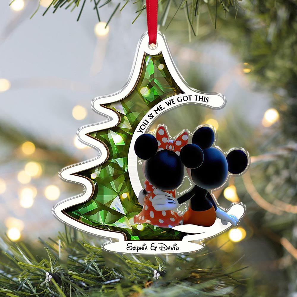 You & Me We Got This, Personalized Mouse Ornament