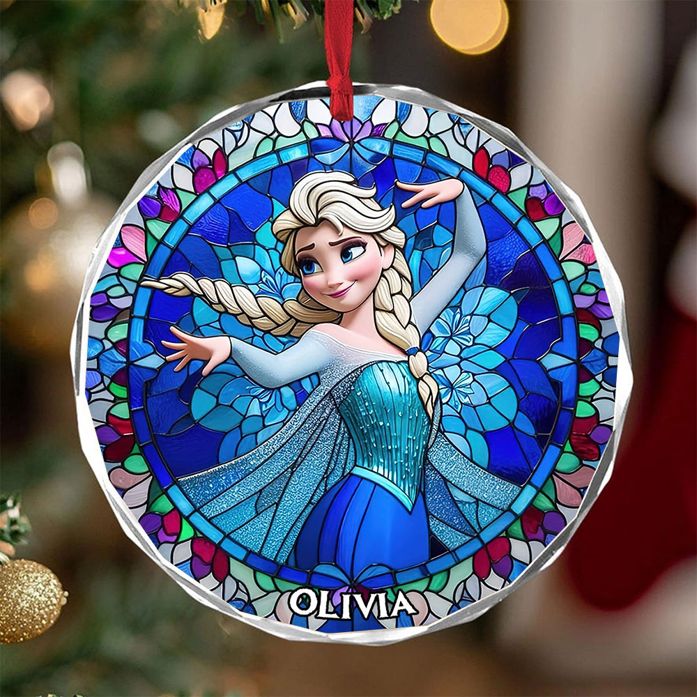 Personalized Gifts For Magical World Fan Stained Glass Ornament, Best Suncatcher Ever