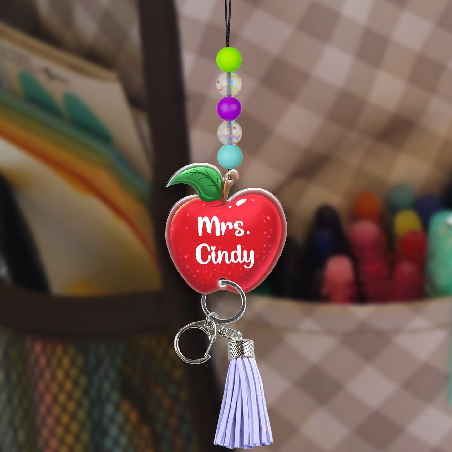 Personalized Lanyard Apple For Teacher Back To School