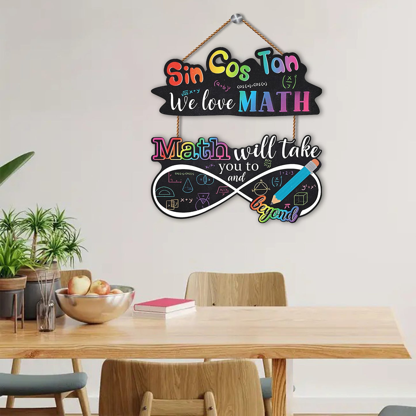 Inspirational Math Classroom Wall Decor - Back To School