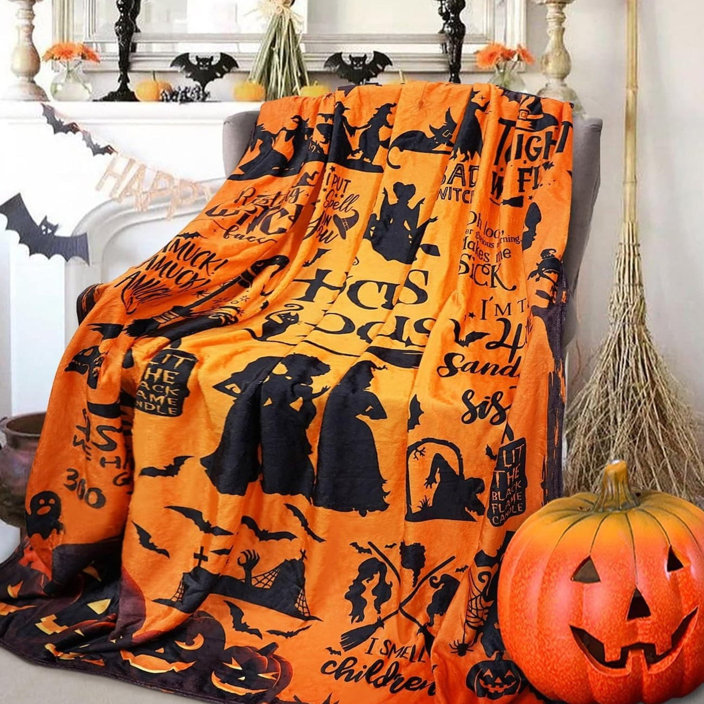 Halloween Witches - Personalized Witch Blanket