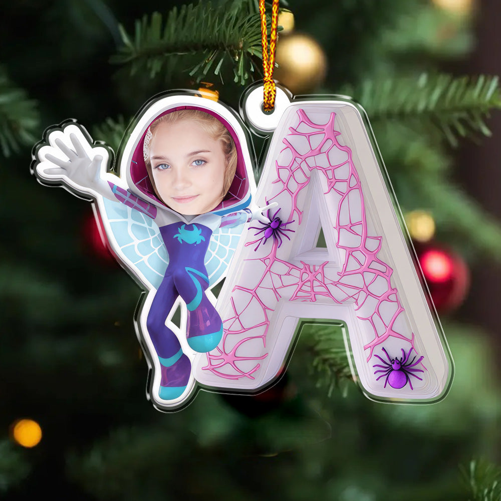 Spider Alphabet Letters - Personalized Kid Ornament 04naqg211124