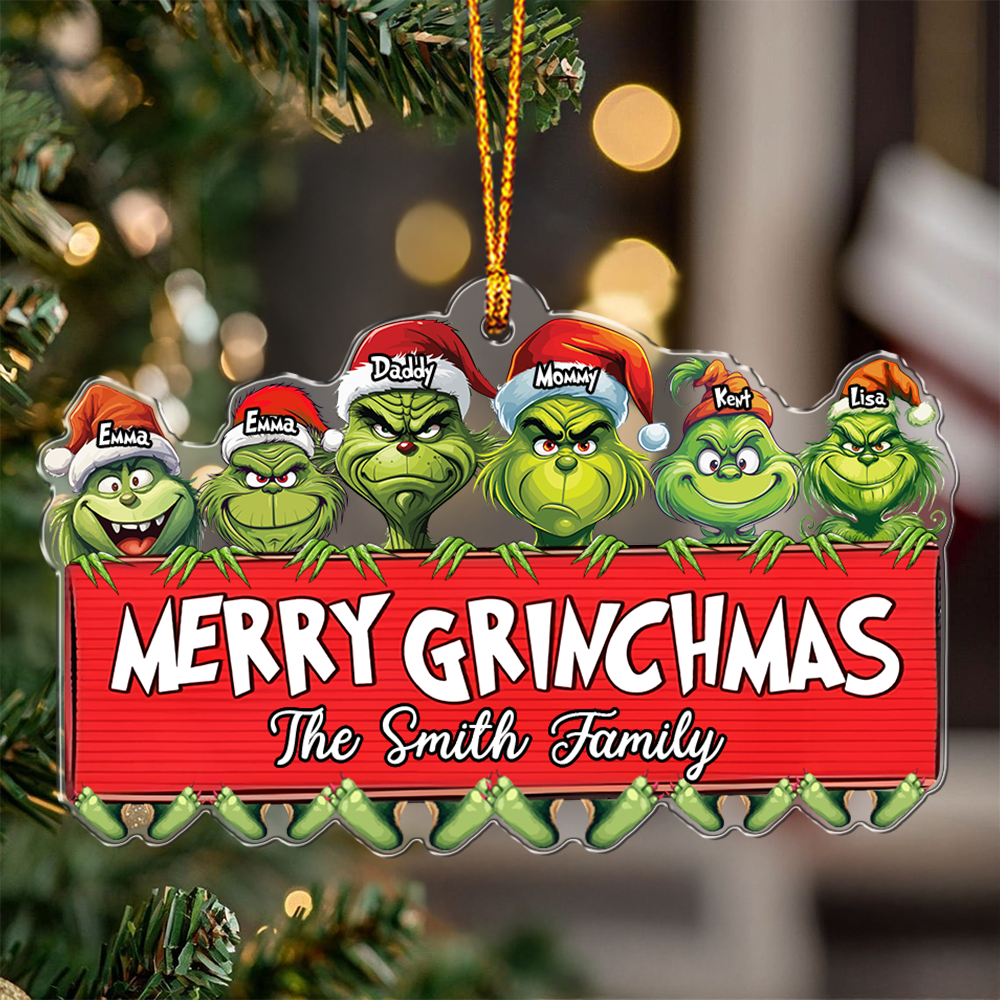 Personalized Gifts For Family Christmas Ornament