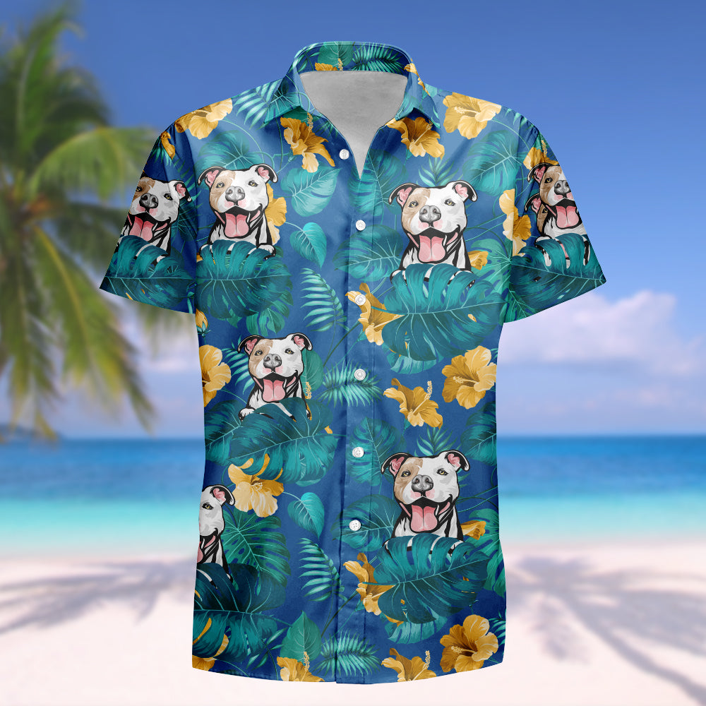 Upload Photo Dog Men's Hawaiian Shirt