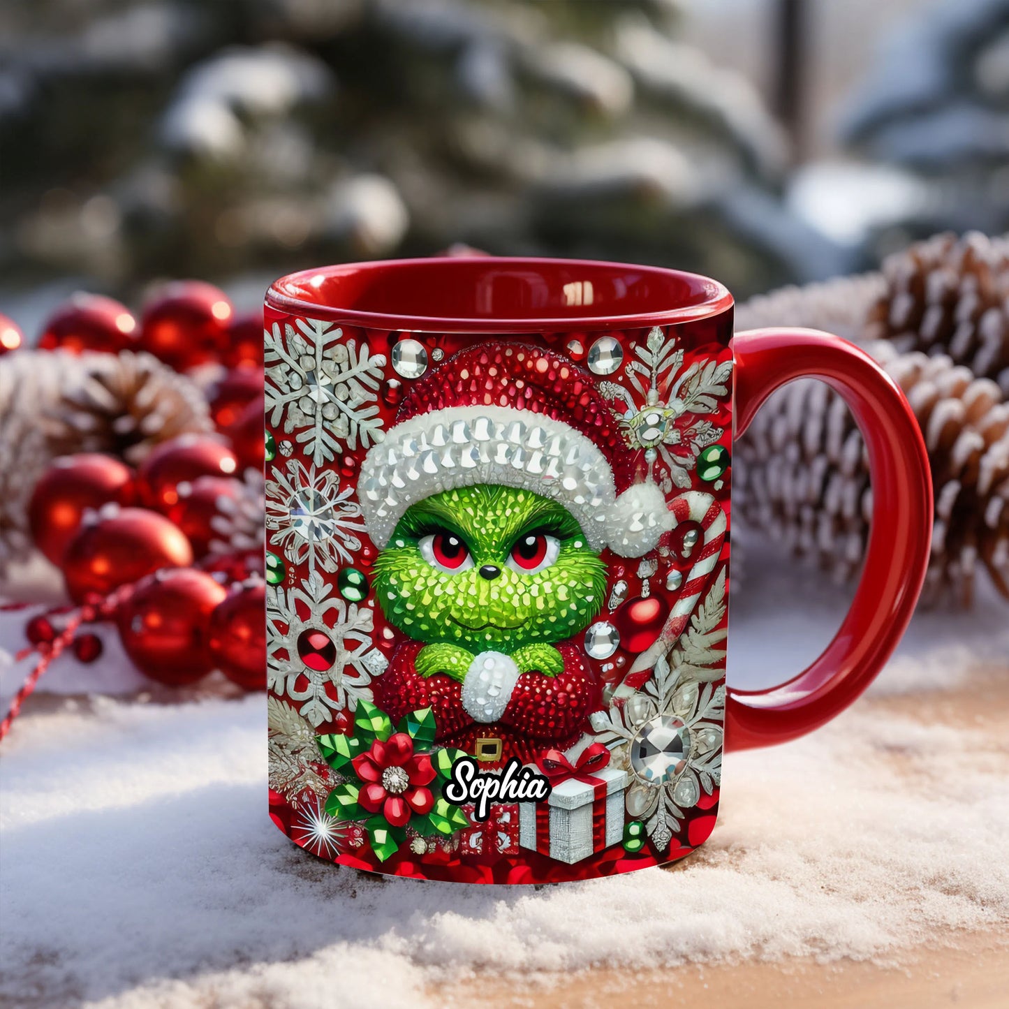 Merry Grinchmas - Personalized Stole Christmas Accent Mug 02naqg091124