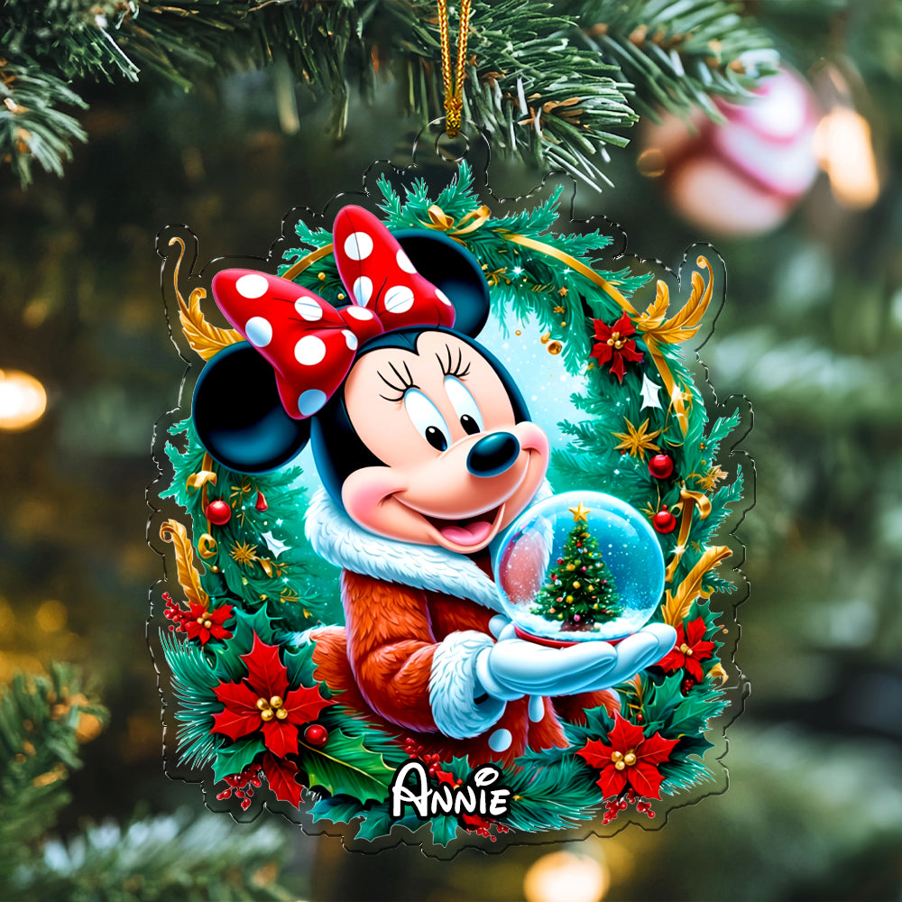 Personalized Xmas Mouse Ornament 02naqg291124