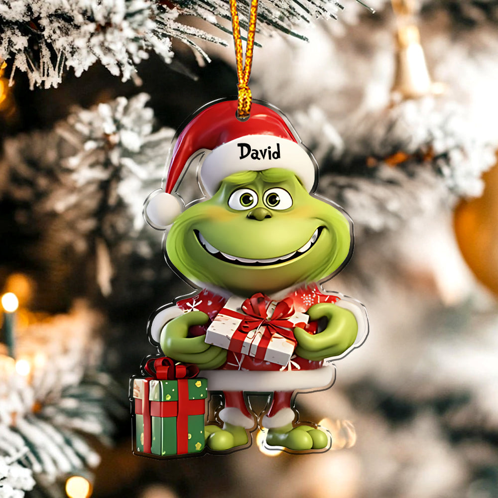 Merry Grinchmas - Personalized Stole Christmas Ornament