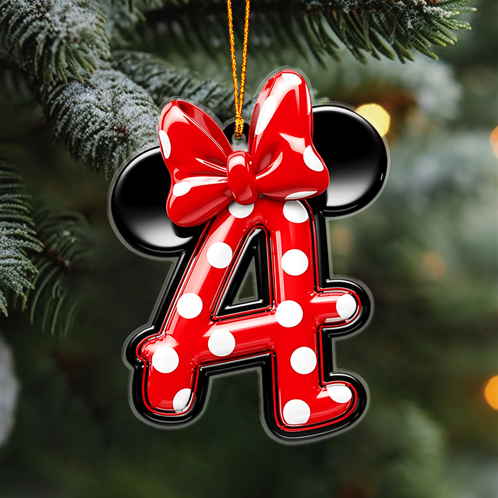 Magical Letter - Personalized Mouse Ornament