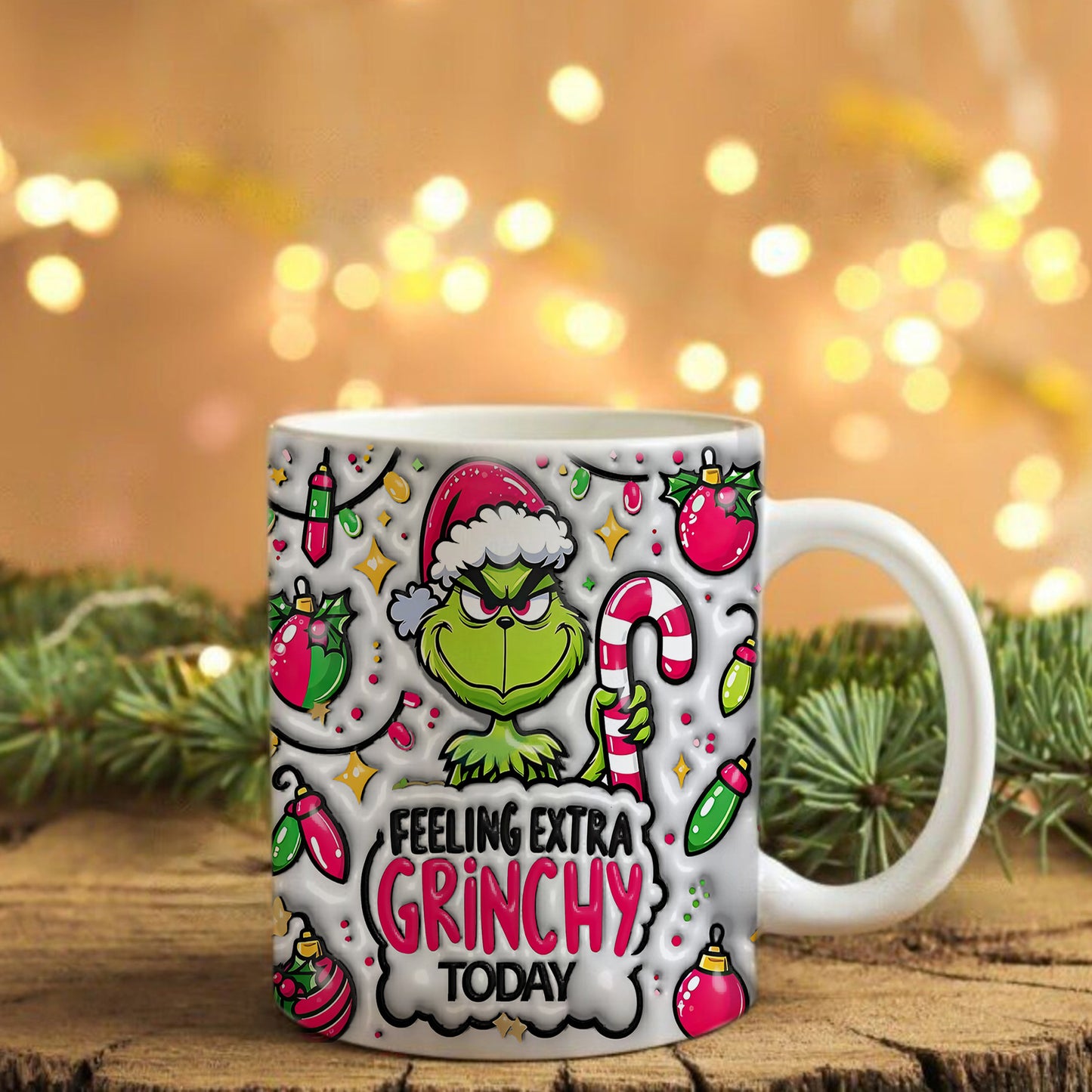 Personalized Green Christmas Coffee Mug 01naqg021024