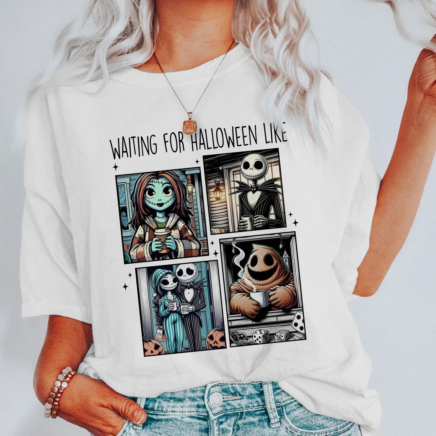 Waiting For Halloween Like - Personalized Unisex T-Shirt, Hoodie, Sweatshirt - Halloween Gift