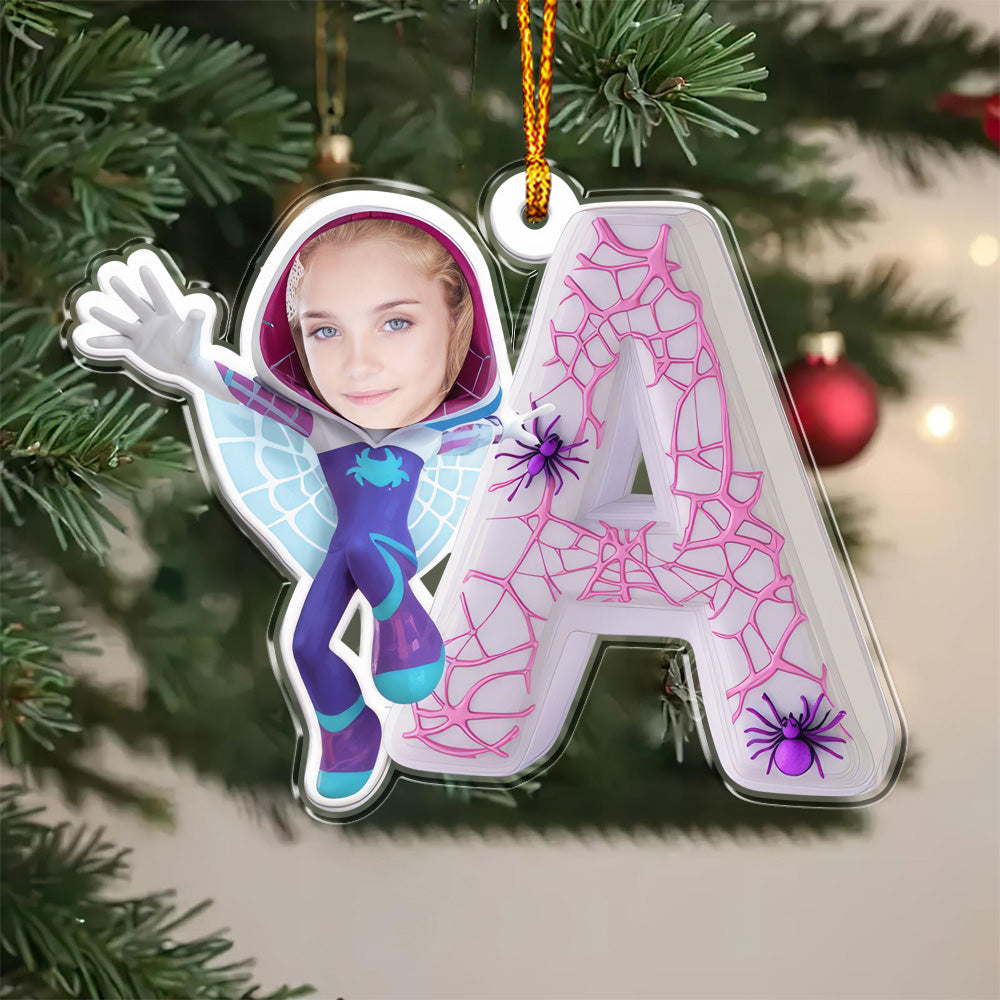 Spider Alphabet Letters - Personalized Kid Ornament 04naqg211124