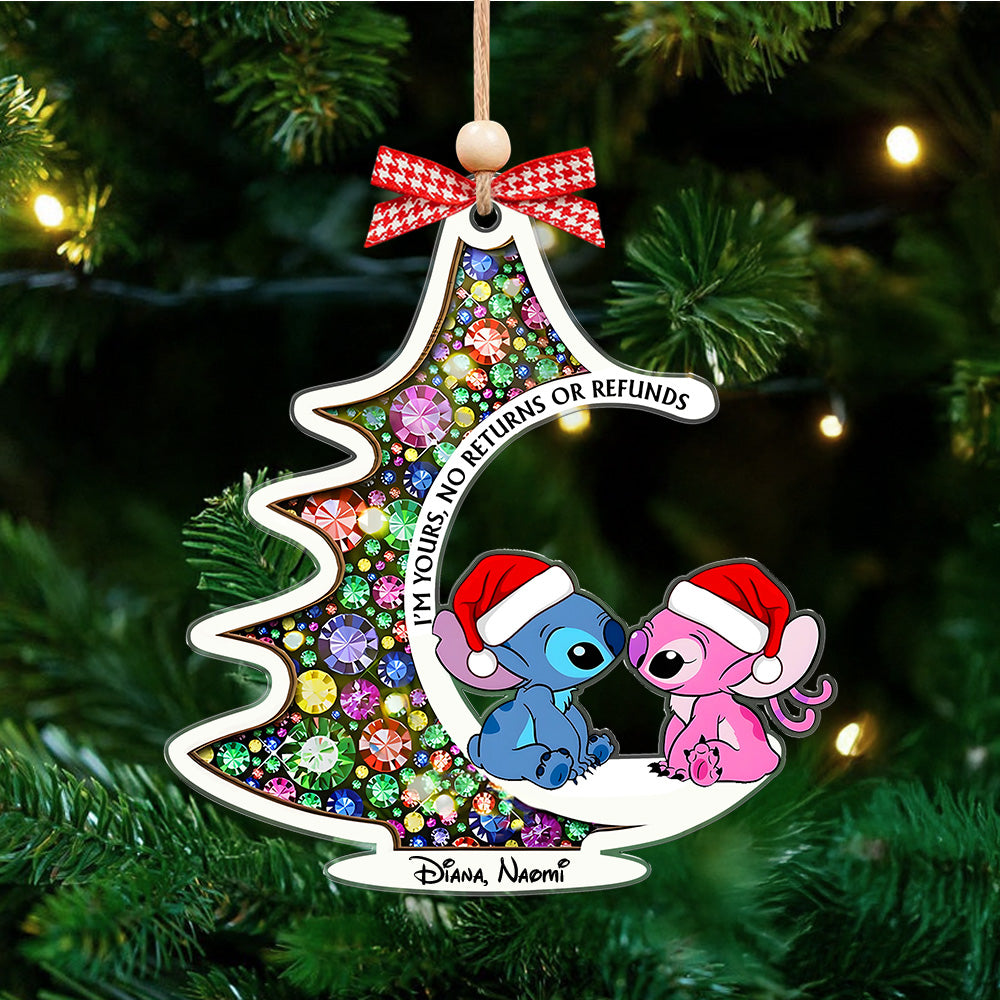 Cartoon Couple Ornament - Personalized Gifts For Couple