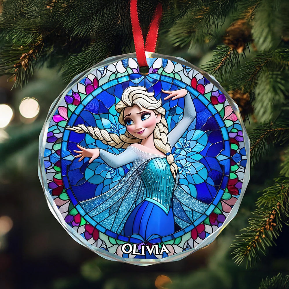 Personalized Gifts For Magical World Fan Stained Glass Ornament, Best Suncatcher Ever