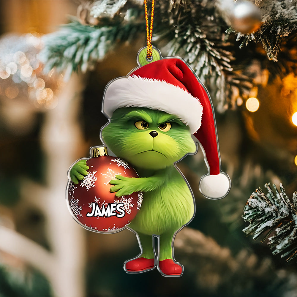 Green Character Christmas - Personalized Ornament 01nath071124