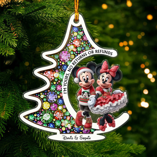 Christmas Couple - Personalized Mouse Ornament