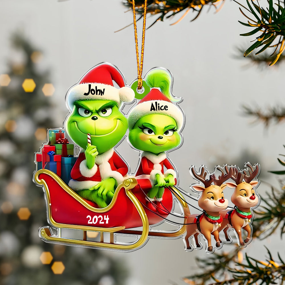 Grinchmas Couple  - Personalized Ornament 04nath261124