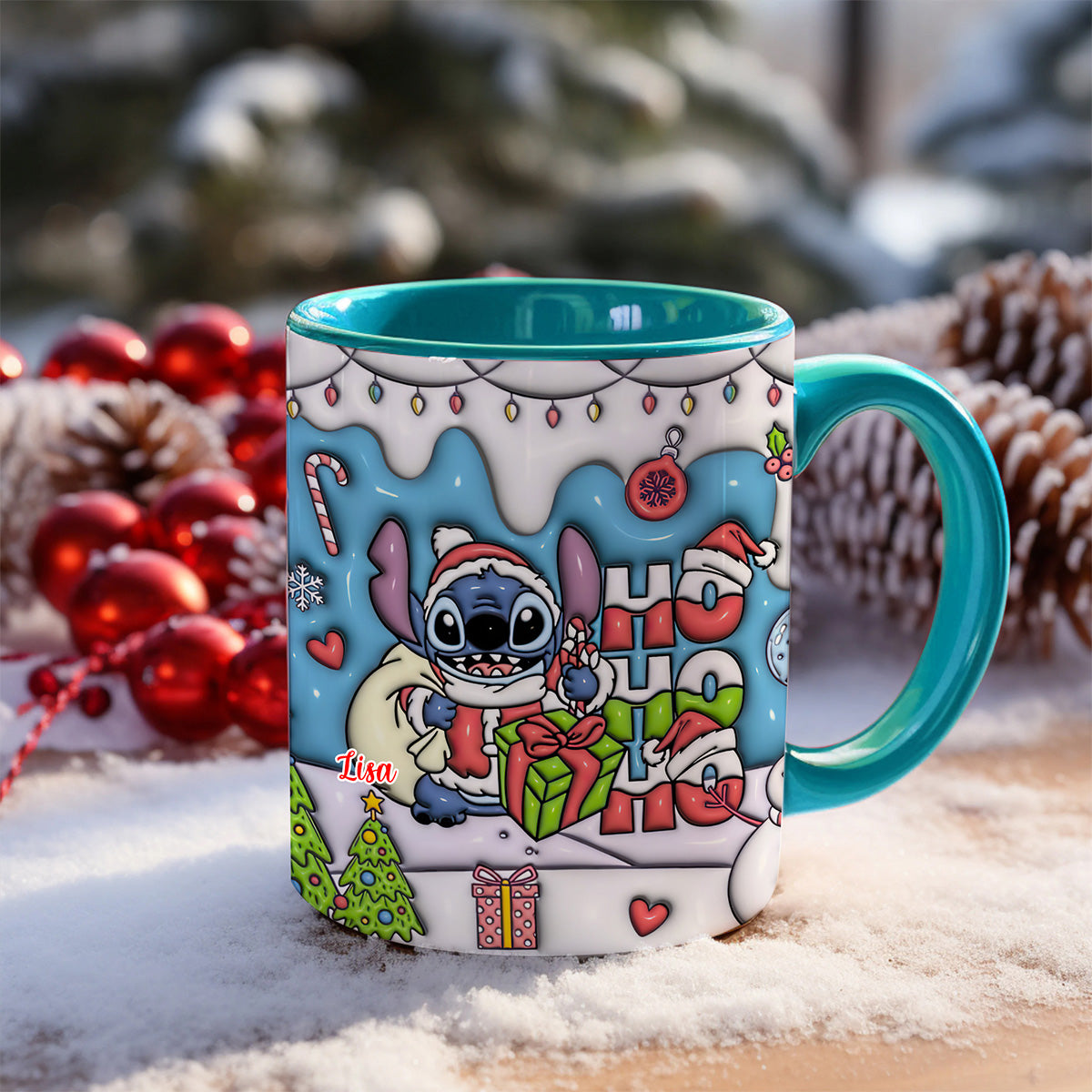 Custom Name Gifts For Movie Fan Accent Mug Christmas