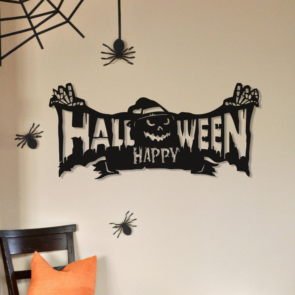 Spooky "Happy Halloween" Wall Sign