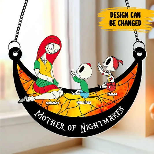 Mother of Nightmares - Halloween Gift - Personalized Window Hanging Suncatcher Ornament