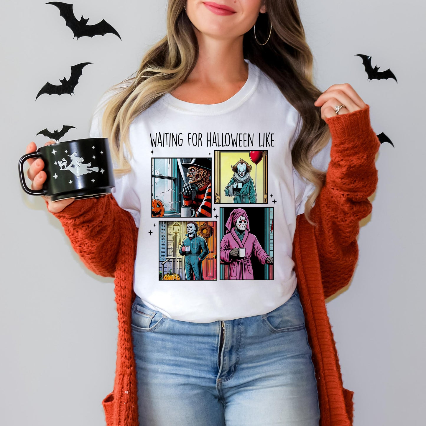 Waiting For Halloween Like - Personalized Unisex T-Shirt, Hoodie, Sweatshirt - Halloween Gift