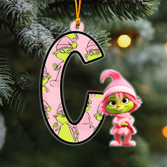 Grinchy Letter - Personalized Stole Christmas Ornament