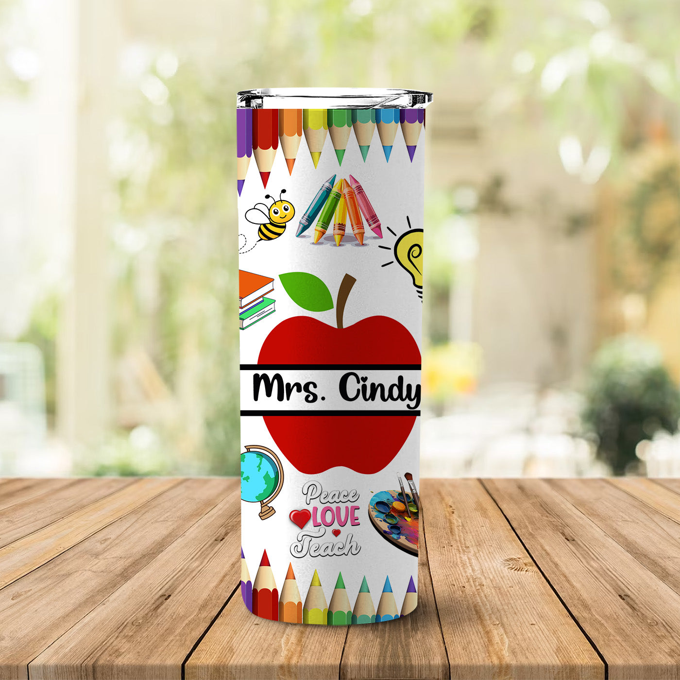 Personalized Teacher Tumbler 20 oz Back To School