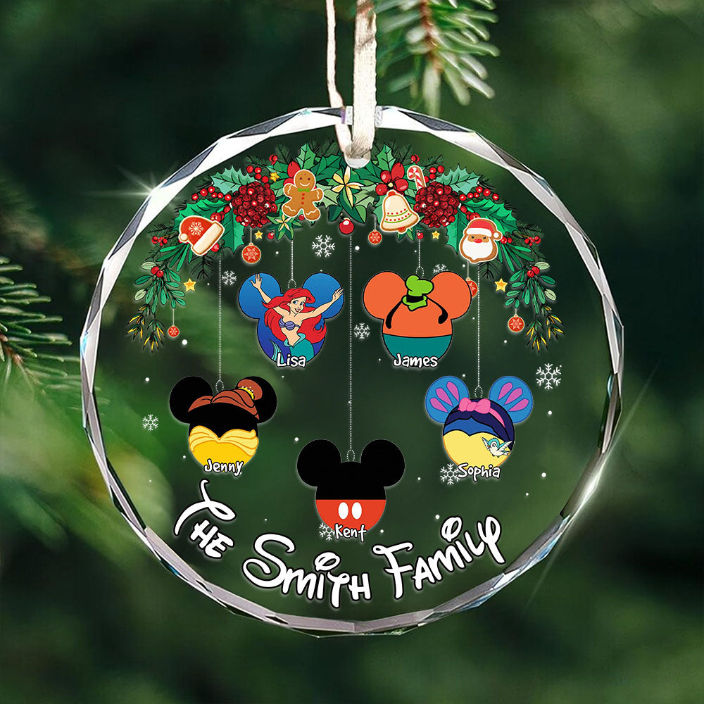 Family Ornament - Kids Mouse Ears - Personalized Gifts For Family